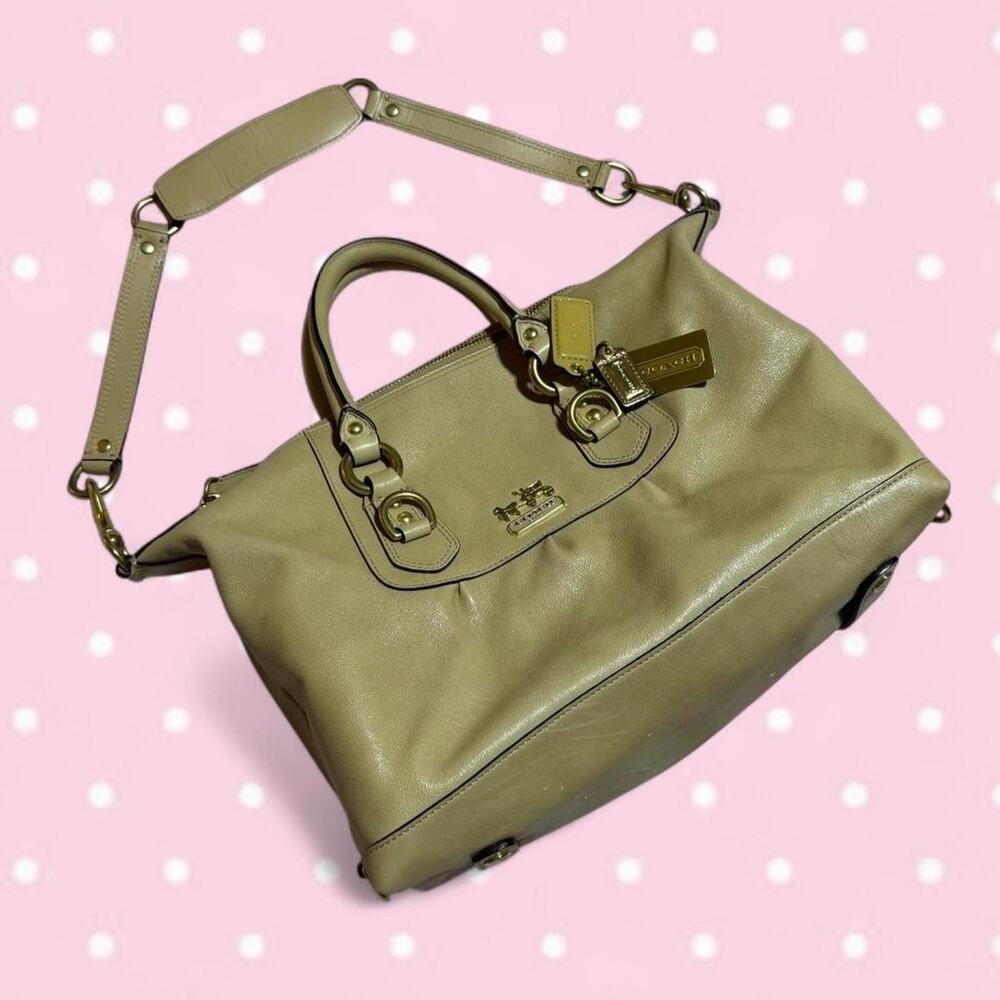 Vintage y2k coach satchel purse tan